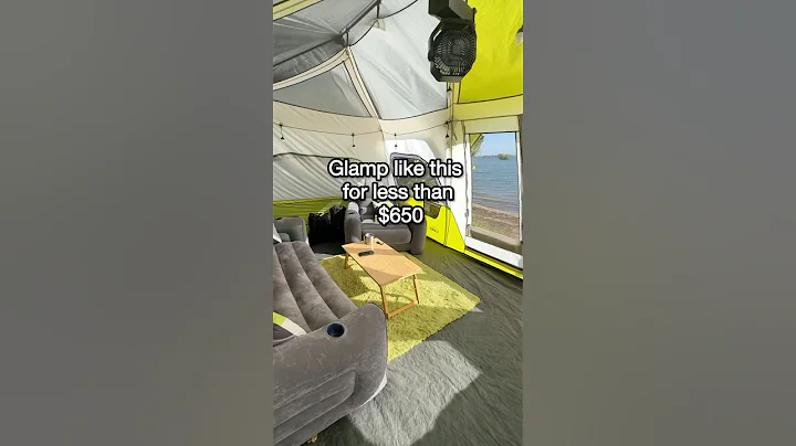 Full Glamping Setup for UNDER $650 You Won’t Believe It #glamping #camping #campinglife LINK IN BIO
