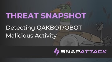 Detecting QAKBOT/QBOT Malicious Activity