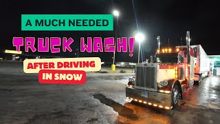 WASHING THE SALT OFF MY TRUCK AFTER TRUCKING IN SNOW | SUPERB WASH BY BLUE BEACON