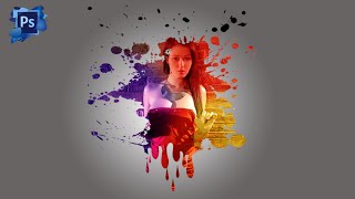 Paint Splash Effect in Photoshop -- Easy Splatter Effect