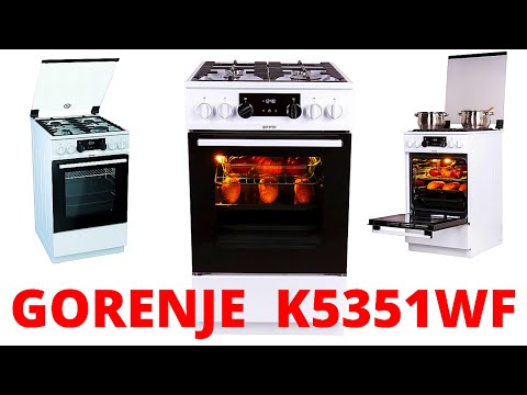 Обзор газовой плиты с электрической духовкой GORENJE K5351WF после 6 месяцев эксплуатации.