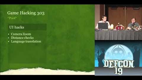 DEFCON 19 Hacking MMORPGs for Fun and Mostly Profit ( w speaker)