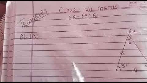 Q1(iv,v) Ex-15B ch-15 Triangles Class VII ICSE BOARD maths by love with mathematics