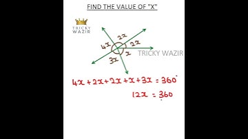GEOMETRY | FIND THE VALUE OF X | TNUSRB PC 2020| RRB NTPC 2020| TNPSC EXAMS #SHORTS