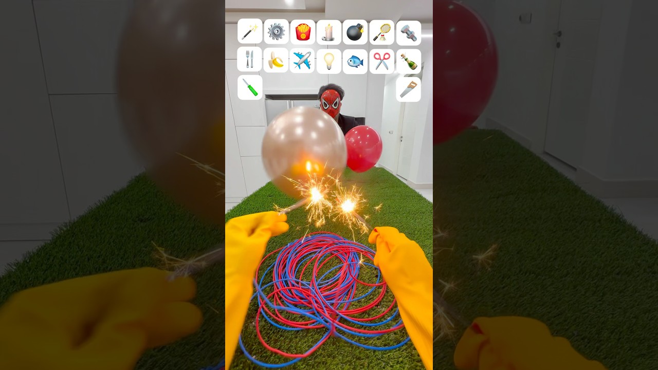 Fantastic Asmr Balloons Catching Challenge:SpiderMan Can Burst?😨