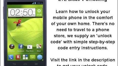Unlock ZTE Blade V - SIM Network Unlock PIN
