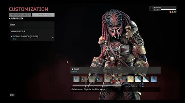 Elder Predator New Armor Customization Post Patch Update 2.05 • Predator Hunting Grounds