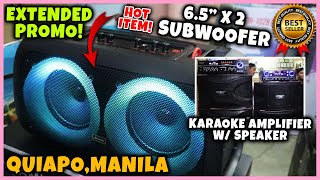 PINAKA-BEST SELLER KARAOKE AMPLIFIER W/ SPEAKER AT MGA HOT ITEMS SUBWOOFERS EXTENDED PROMO | PART 3