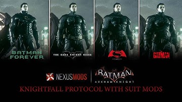 Knightfall Protocol Scene but with Different Suits | Batman: Arkham Knight