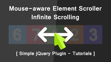 Mouse-aware Element Scroller Infinite Scrolling - Simple jQuery pluging Tutorials - DIrection Aware