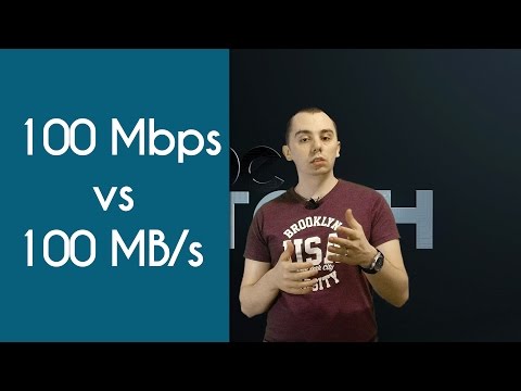 Diferenta dintre 100Mbps si 100MB/s - 3 minute despre tehnologie