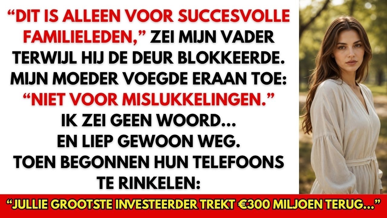 “Sarah, dit is voor succesvolle familieleden,” zei mijn vader terwijl hij me tegenhield bij de deur van de jaarlijkse familievergadering. Mijn moeder glimlachte vol medelijden en noemde mijn werk...