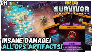 Every Damage Artifact leads to INSANE Run! Deep Rock Galactic: Survivor!