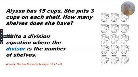Math Grade 3 Module 1 Lesson 5 Know "how to find the number of groups in a division equation"