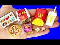 12 DIY MINIATURE FOOD AND SWEETS HACKS AND CRAFTS !!!!
