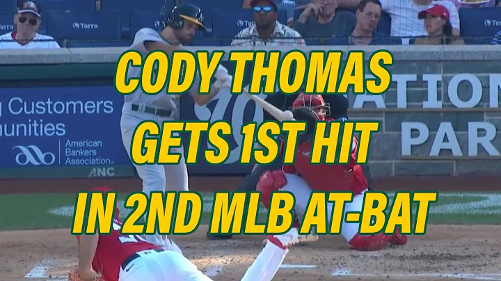 Cody Thomas gets first career hit in MLB debut
