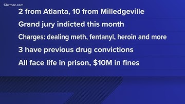 12 people charged in Milledgeville drug ring