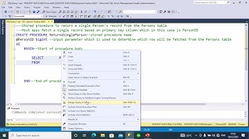 SQL SERVER STORED PROCEDURE PART 3