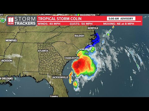 Tropical Storm Colin Forms Off Carolinas Coast