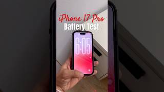 iPhone 17 Pro Battery Test iOS 26.3 #shorts