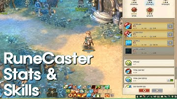TOS] RuneCaster Stats & Skills (LittleSamson) 위3사크룬파 스킬트리