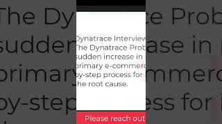 Dynatrace interview you must never miss before your next interview #dynatrace #loadrunner