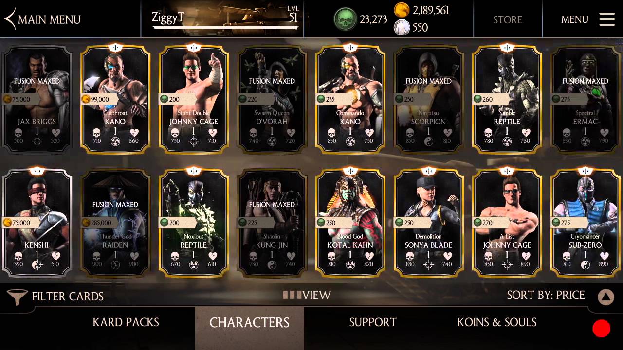 2000 SPENDING SPREE!!!!! Kombat packs and store direct (MKX MOBILE