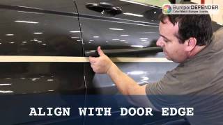 Installation of Car Door Guards  Car Door Protection With Formed End Tips  Car Door Protectors
