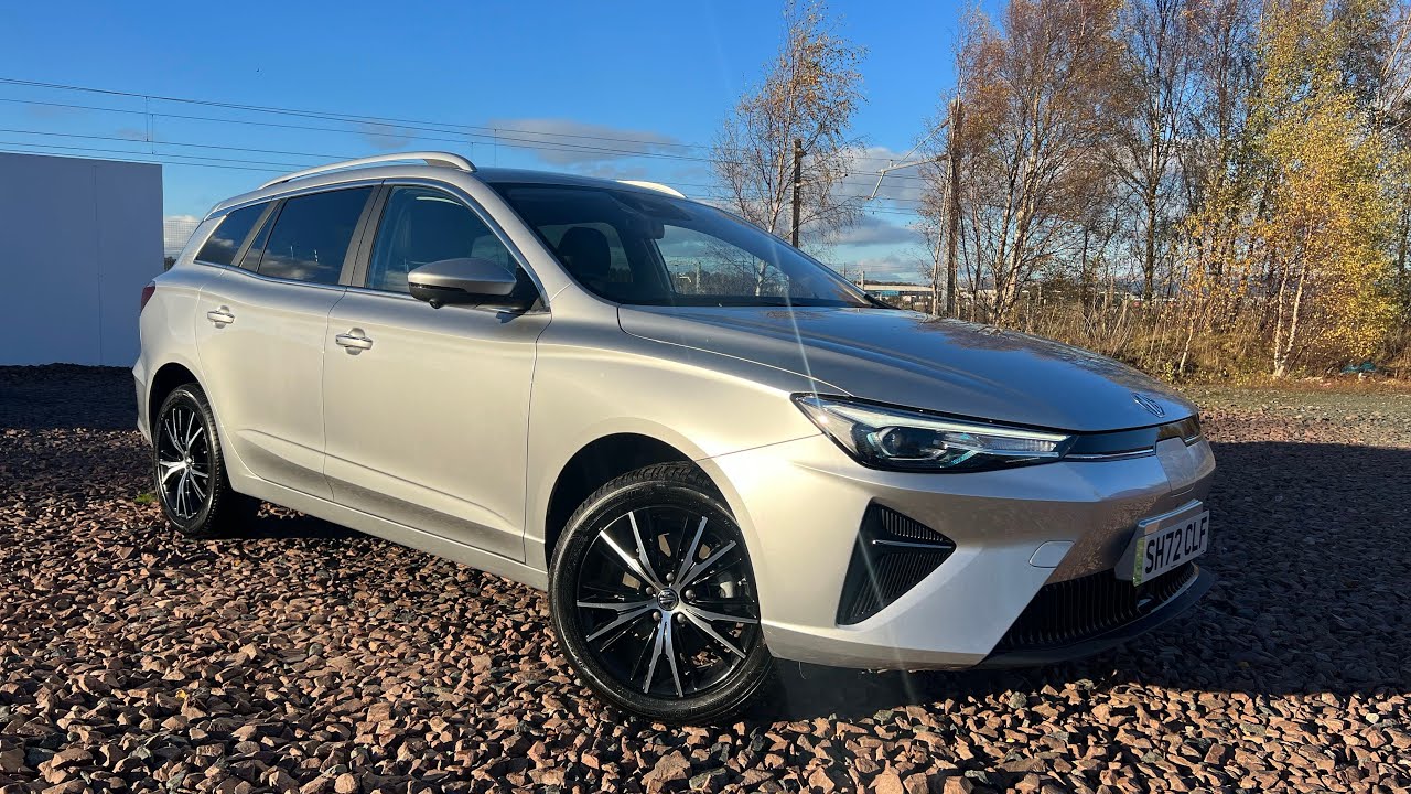 MG5 EV Trophy 61kWh 5dr Auto in Cosmic Silver @FrasersCars - YouTube