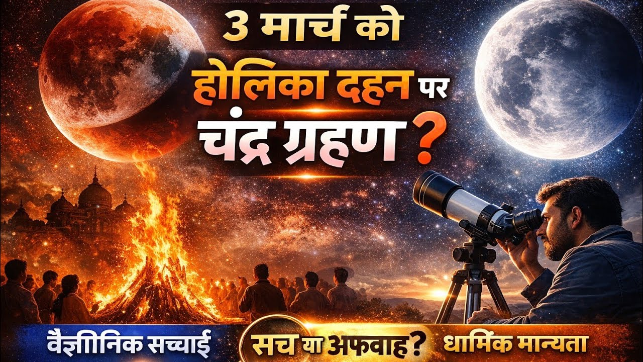 3 मार्च चंद्र ग्रहण सच या अफवाह? | होलिका दहन की सच्चाई