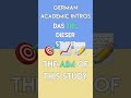 How to Start Your Essay in German 🇩🇪 #shorts