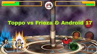 Toppo vs Golden Frieza & Android 17 Full Fight Dragon Ball Super || Games Port screenshot 3