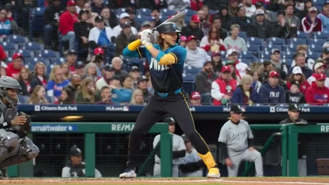 Alec Bohm Slow Motion Baseball Swing Hitting Mechanics Instruction 2