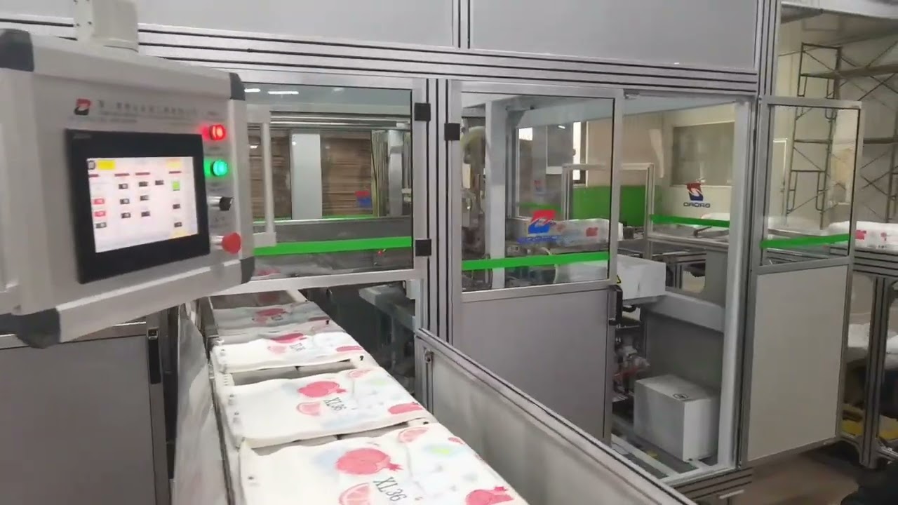 Baby pants packing machine/Full-servo high-speed training pants packing machine in Jiahua Quanzhou