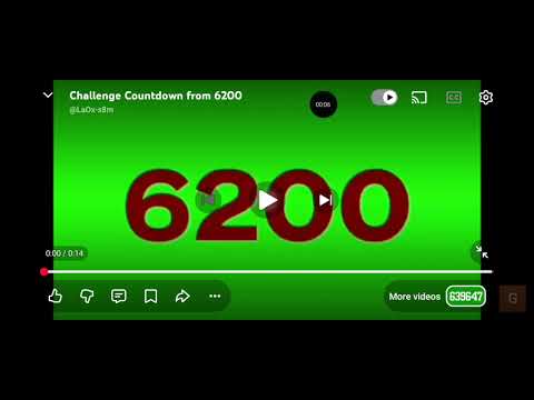 Challenge Countdown from 6300
