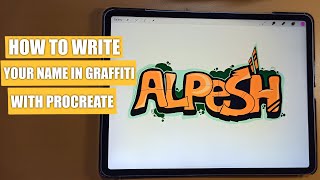 Graffiti Lettering with procreate on Ipad screenshot 2