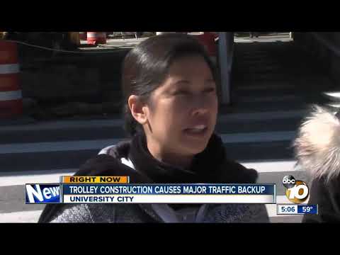 Construction on La Jolla Village Dr. & Genesee Ave. causes concerns for pedestrians