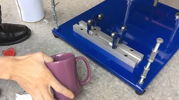 single color mug silk screen printing by hand