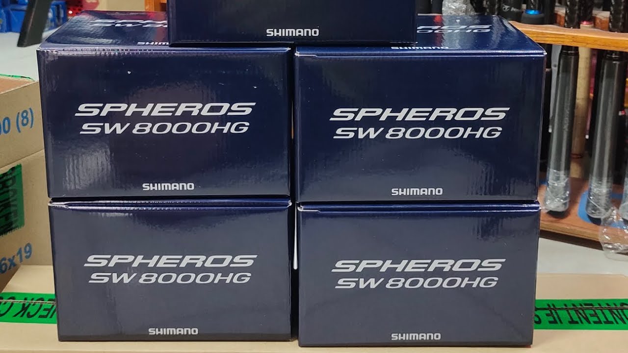 Shimano Spheros SW5000HG SW6000HG SW8000HG SW14000XG Fishing Reel