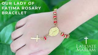 Our Lady of Fatima Rosary Bracelet