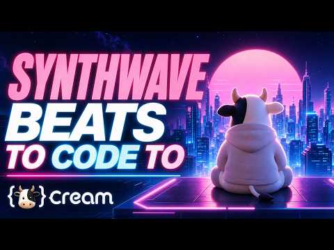 cream synthwave cyber city