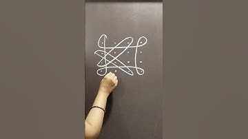 5 Very Easy Beginners Rangoli Kolam Design #rangoli #dotsrangoli #shots #simple #beginners