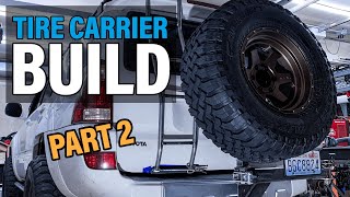Part 2  How to Build a DIY Rear Tire Carrier (Hitch Mounted)  Swing Arm