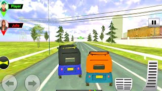 Multiplayer Auto Rickshaw Race Competition #5 - Auto Rickshaw Taxi - Games Rickshaw Taxi 3D screenshot 4