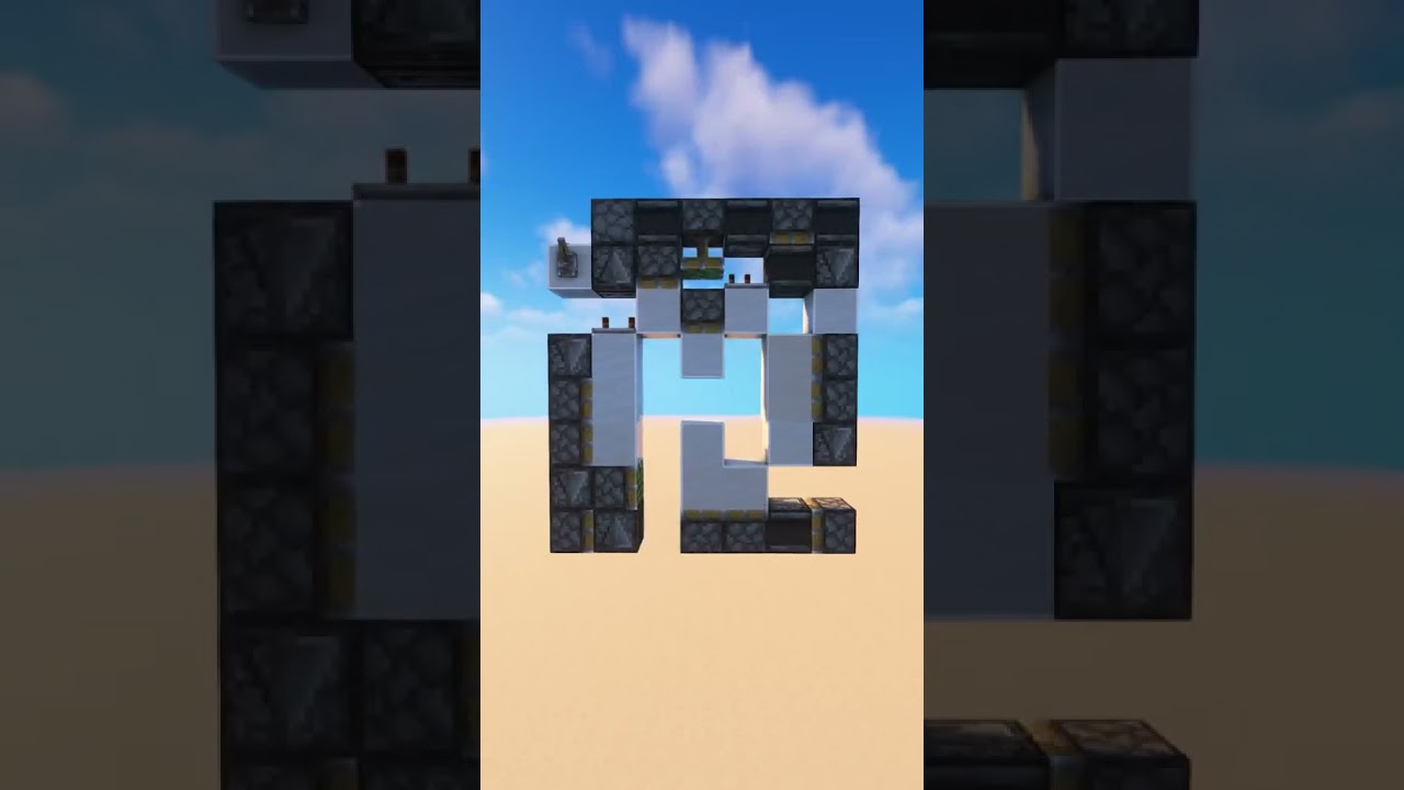 🚪 Mind-Blowing 3x3 Redstone Door In Action! 