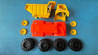 Menemukan & merakit mainan mobil mobilan rusak dump truck, truck tambang