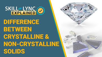 Difference between Crystalline & Non crystalline Solids | Skill-Lync