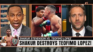 Stephen A. Smith & Max Kellerman LIVE Reaction To Shakur Stevenson BEATING Teofimo Lopez....