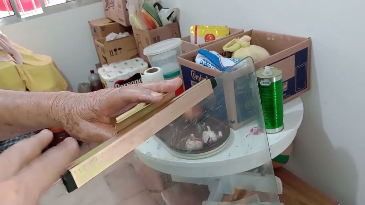 Troca máquina de vidro e suporte do vidro parte 2