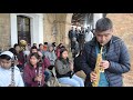 La banda del Bachillerato Musical Comunitario con:  "La Sandunga"